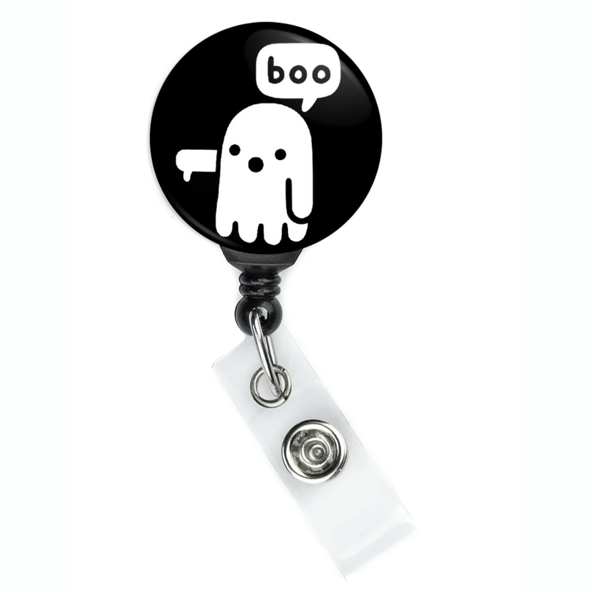 Disapproving BOO Ghost Halloween Badge Reel - ReactionReels