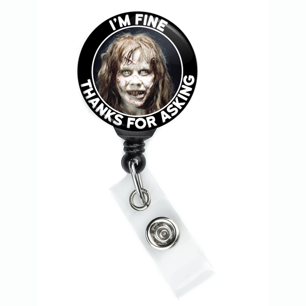 Exorcist Regan I'm Fine Badge Reel - ReactionReels