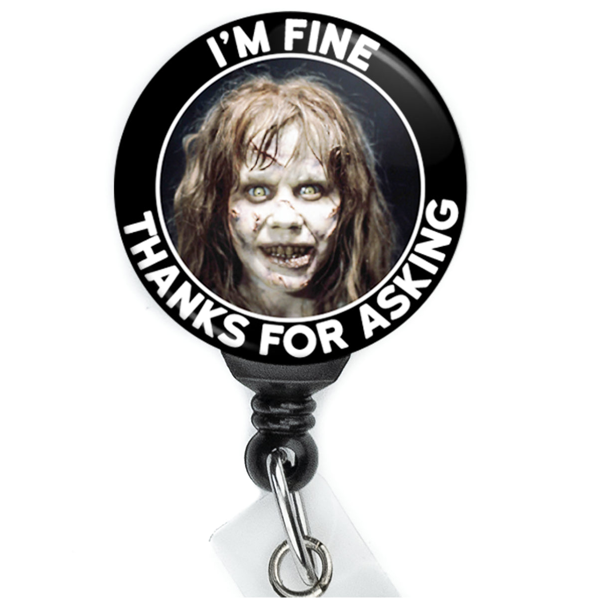 Exorcist Regan I'm Fine Badge Reel - ReactionReels