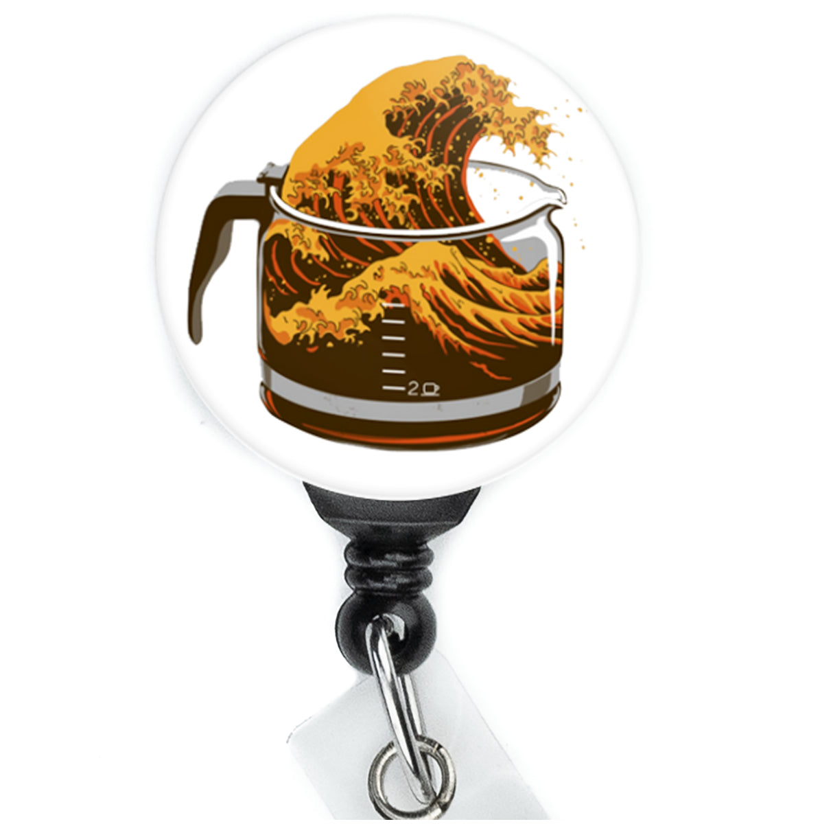 Hokusai Wave Coffee Badge Reel - ReactionReels