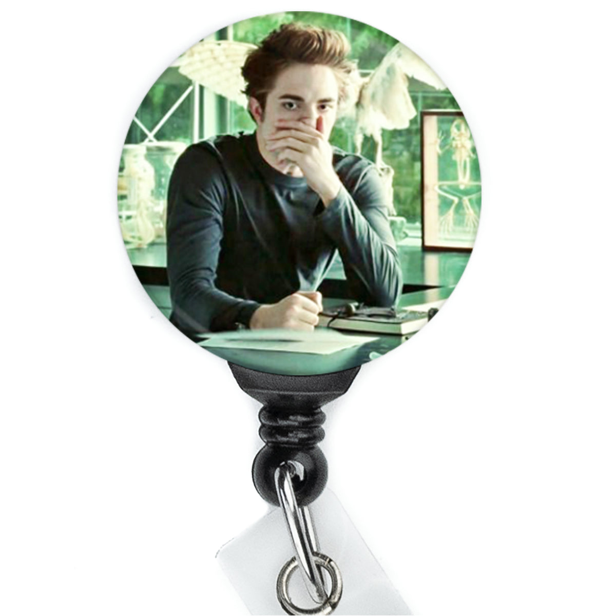 Twilight Edward Cullen Disgusted Stink Face Meme Badge Reel - ReactionReels