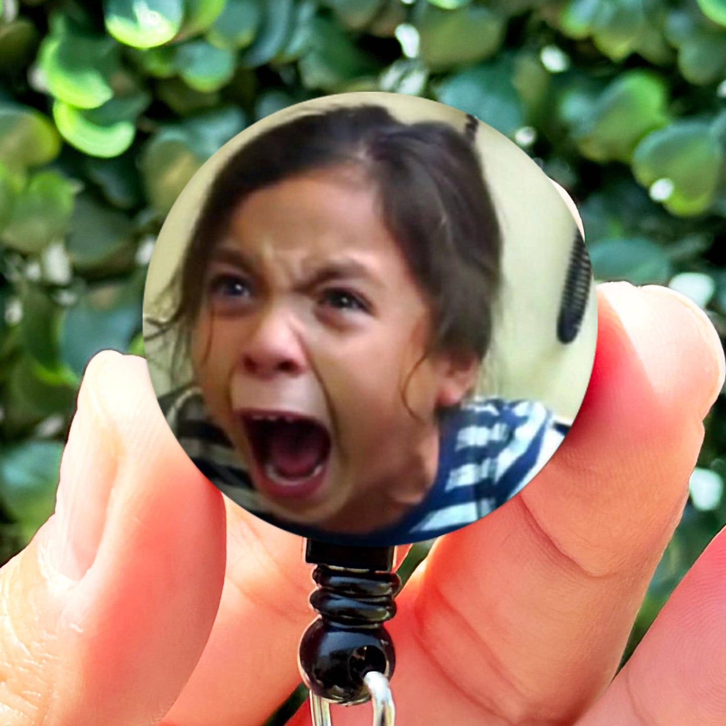 Crying Girl Panic Meme  Nurse Badge Reel  ID Badge Holder  Nurse Gift  Nurse Badge Holder  Cute ID Hold