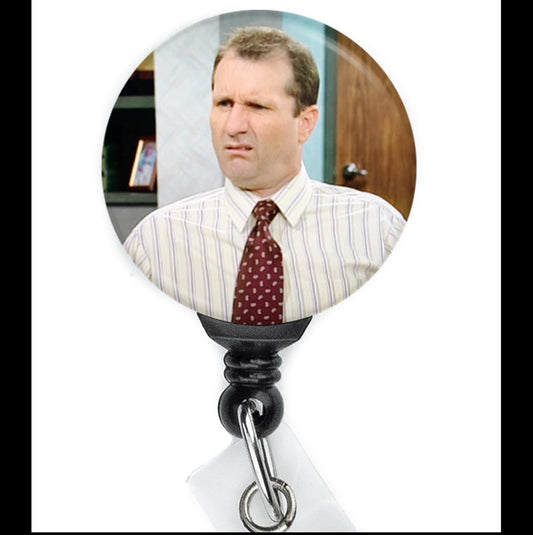 Al Bundy wtf Face Meme  Nurse Badge Reel Funny  ID Badge Holder  Nurse Gift  Nurse Badge Holder  ID Holder  Cute ID