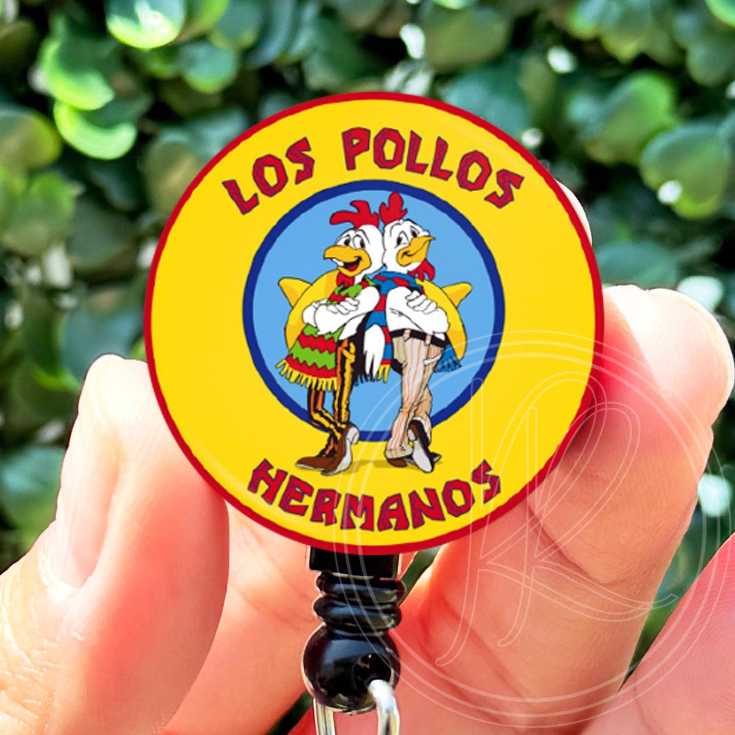 Breaking Bad Better Call Saul Los Pollos Hermanos Retractable Badge Reel with Swing Clip and 36 Inch Cord