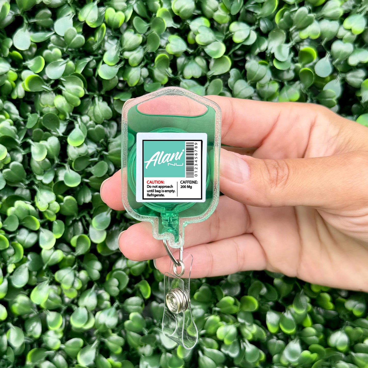 Nurse Badge Reel – Cute Retractable Badge Holder for Nurses and Medical Staff, IV Bag Theme - Alani Nu