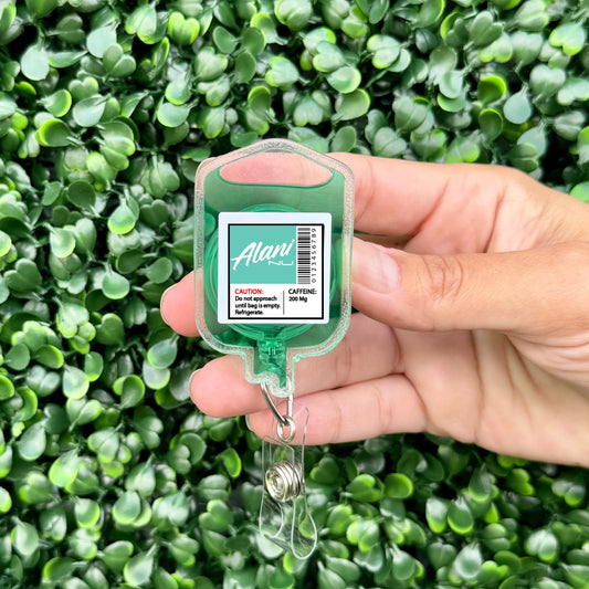 Nurse Badge Reel – Cute Retractable Badge Holder for Nurses and Medical Staff, IV Bag Theme - Alani Nu