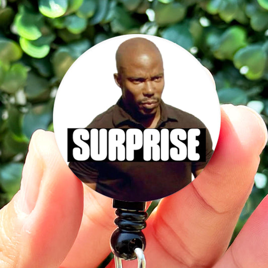 Dexter Doakes Surprise Meme  Nurse Badge Reel  ID Badge Holder  Nurse Gif