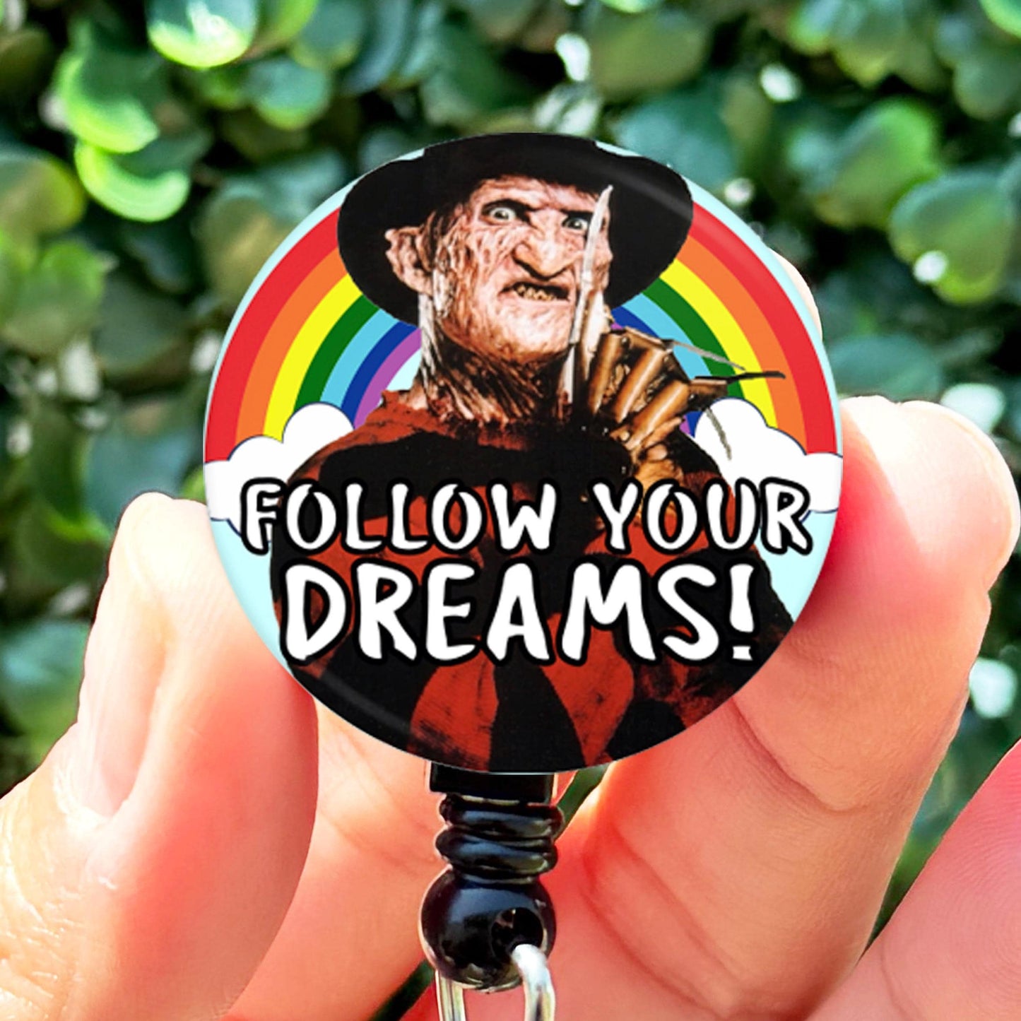 Follow Your Dreams  Nurse Badge Reel Funny  ID Badge Holder  Nurse Gift  Nurse Badge Holder  ID Holder  Cute Badg