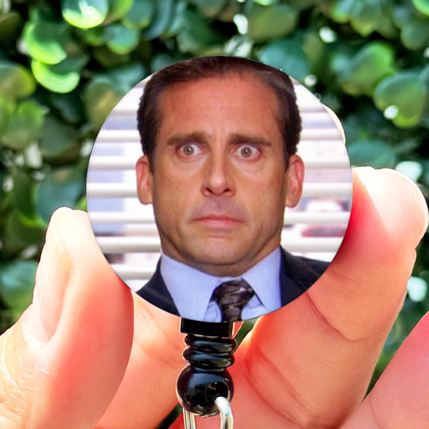 The Office Michael Scott Shocked Face  Nurse Badge Reel  ID Badge Holder  Nurse Gift  Nurse Badge Holder  Cute ID