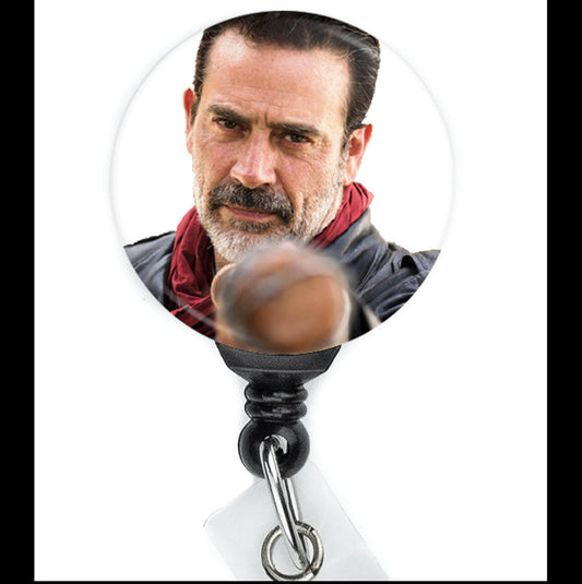 TWD The Walking Dead Negan Retractable Badge Reel with Swing Clip and 36 Inch Cord