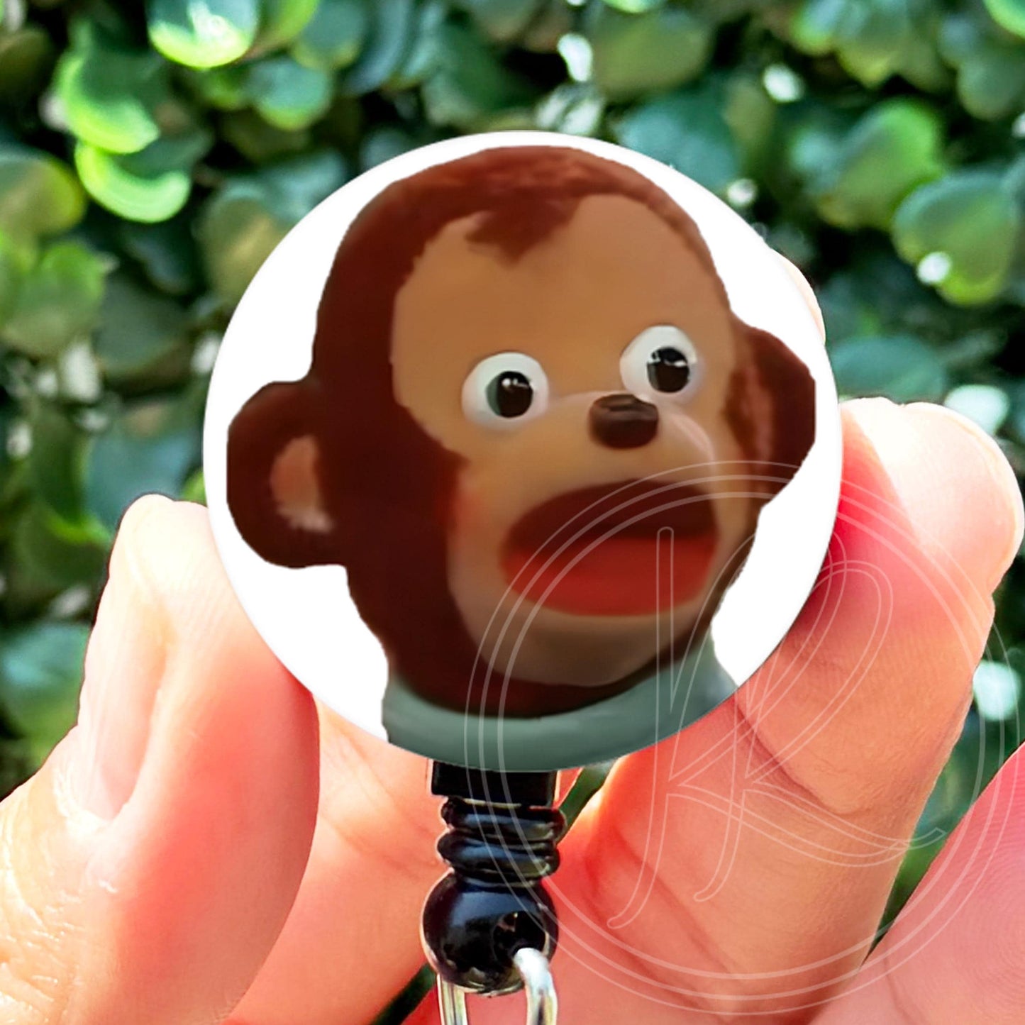 Shocked Monkey Puppet Meme  Nurse Badge Reel  ID Badge Holder  Nurse Gift  Nurse Badge Holder  Cute ID Badge Re