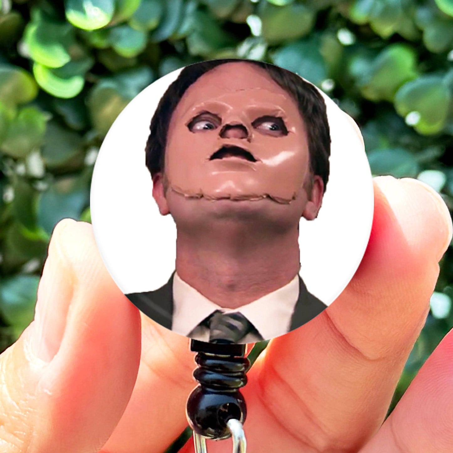 The Office Dwight Schrute CPR Mask Retractable Badge Reel with Swing Clip and 36 Inch Cord