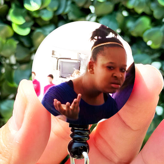 Confused Face Wut Girl Meme  Nurse Badge Reel Funny  ID Badge Holder  Nurse Gift  Nurse Badge Holder  ID Holder
