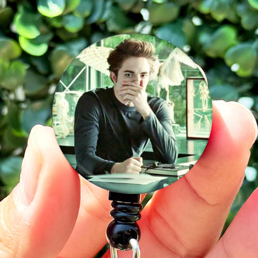 Twilight Edward Cullen Disgusted Stink Face Meme  Nurse Badge Reel  ID Badge Holder  Nurse Gift  Cute Badge Holde