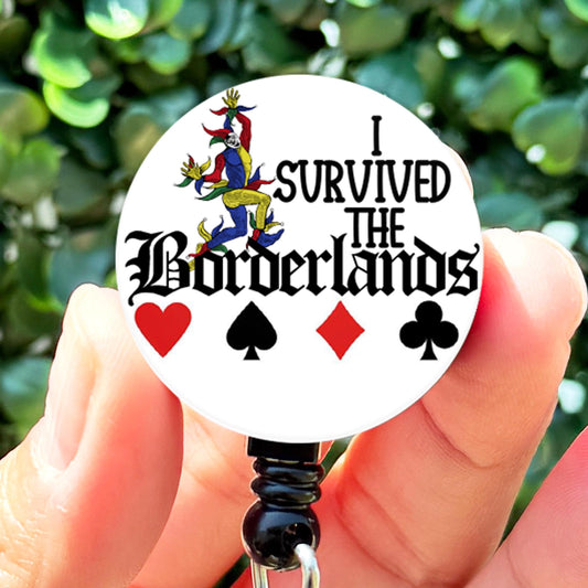 AIB Badge Reel  I Survived the Borderlands Badge Reel  Nurse Badge Reel  ID Badge Holder  Nurse Gift