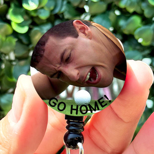 Happy Gilmore Adam Sandler Go Home  Nurse Badge Reel  ID Badge Holder  Nurse Gift  Cute Nurse Badge Hold