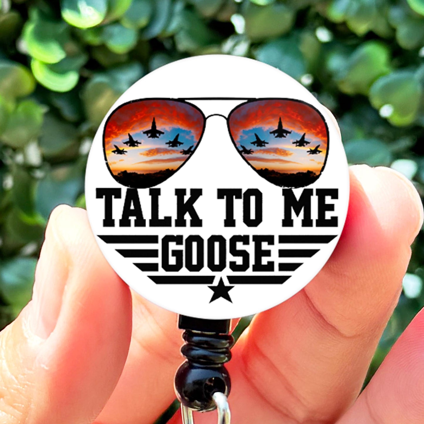 Top Gun Talk To Me Goose Nurse Badge Reel