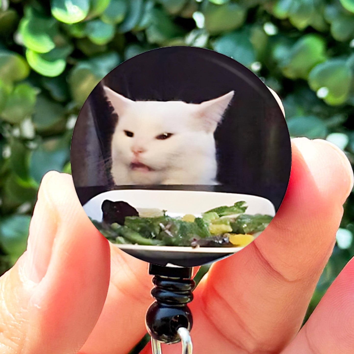 Viral Cat Meme Badge  Nurse Badge Reel Funny ID Badge Holder  Nurse Gift  Nurse Badge Holder  ID Hold