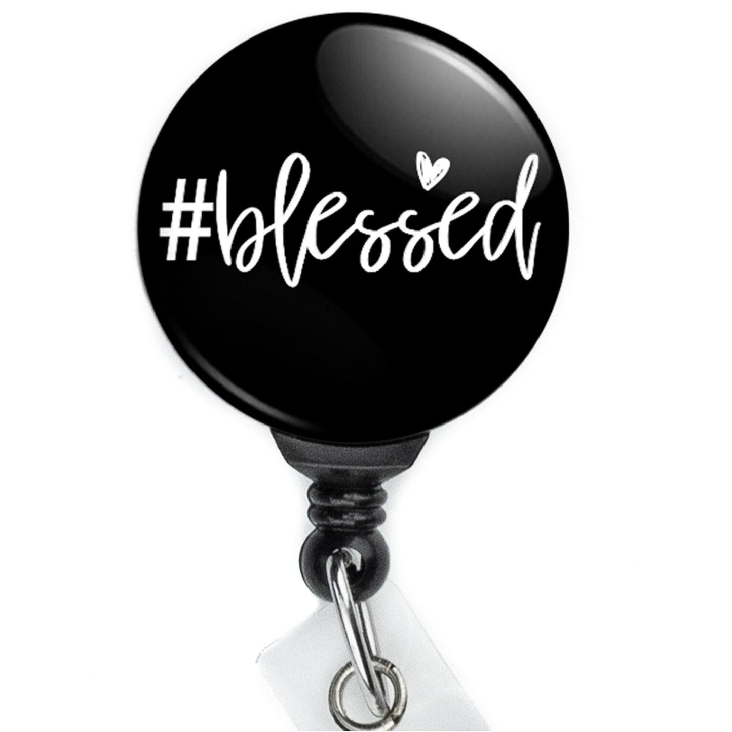 Blessed Retractable Badge Reel with Swing Clip and 36 Inch Cord