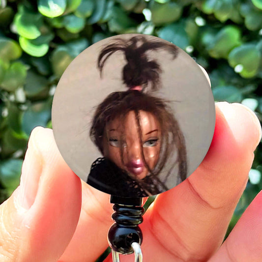 Bratz Messy Doll Meme  Nurse Badge Reel  ID Badge Holder  Nurse Gift  Nurse Badge Holder  Cute ID Hold