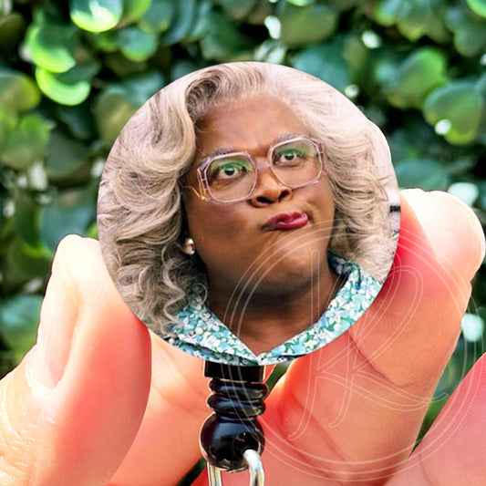 Madea Funny Face Meme  Nurse Badge Reel  ID Badge Holder  Nurse Gift  Nurse Badge Holder