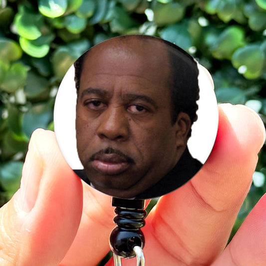 The Office Stanley Hudson Retractable Badge Reel with Swing Clip and 36 Inch Cord