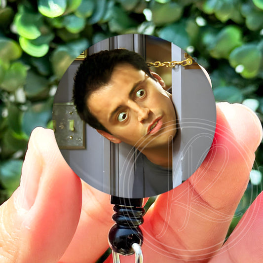 Friends Joey Locked Door  Nurse Badge Reel  ID Badge Holder  Nurse Gift  Nurse Badge Holder