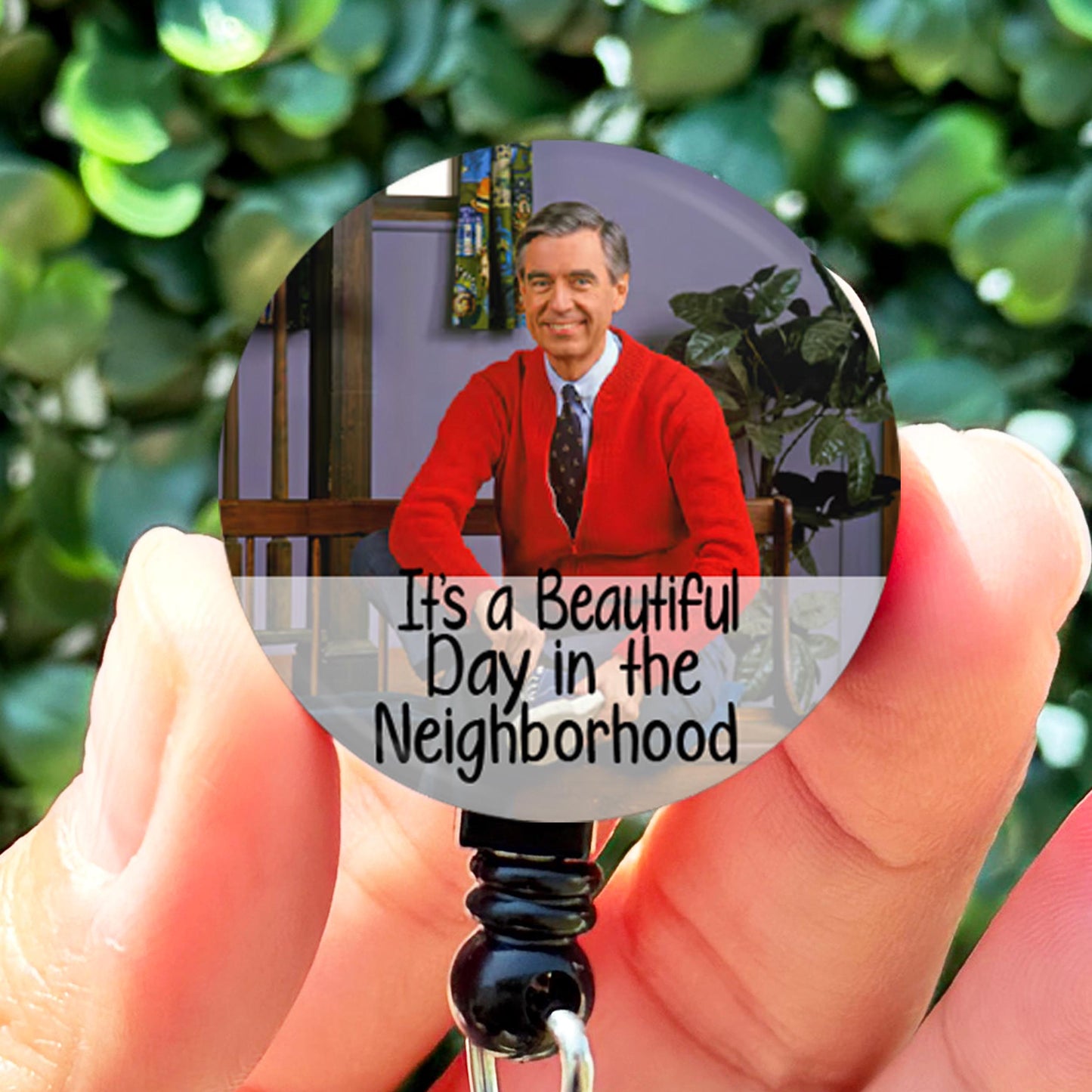 Mister Rogers Beautiful Day in the Neighborhood  Nurse ID Badge Reel Holder  Nurse Gift  Nurse Badge