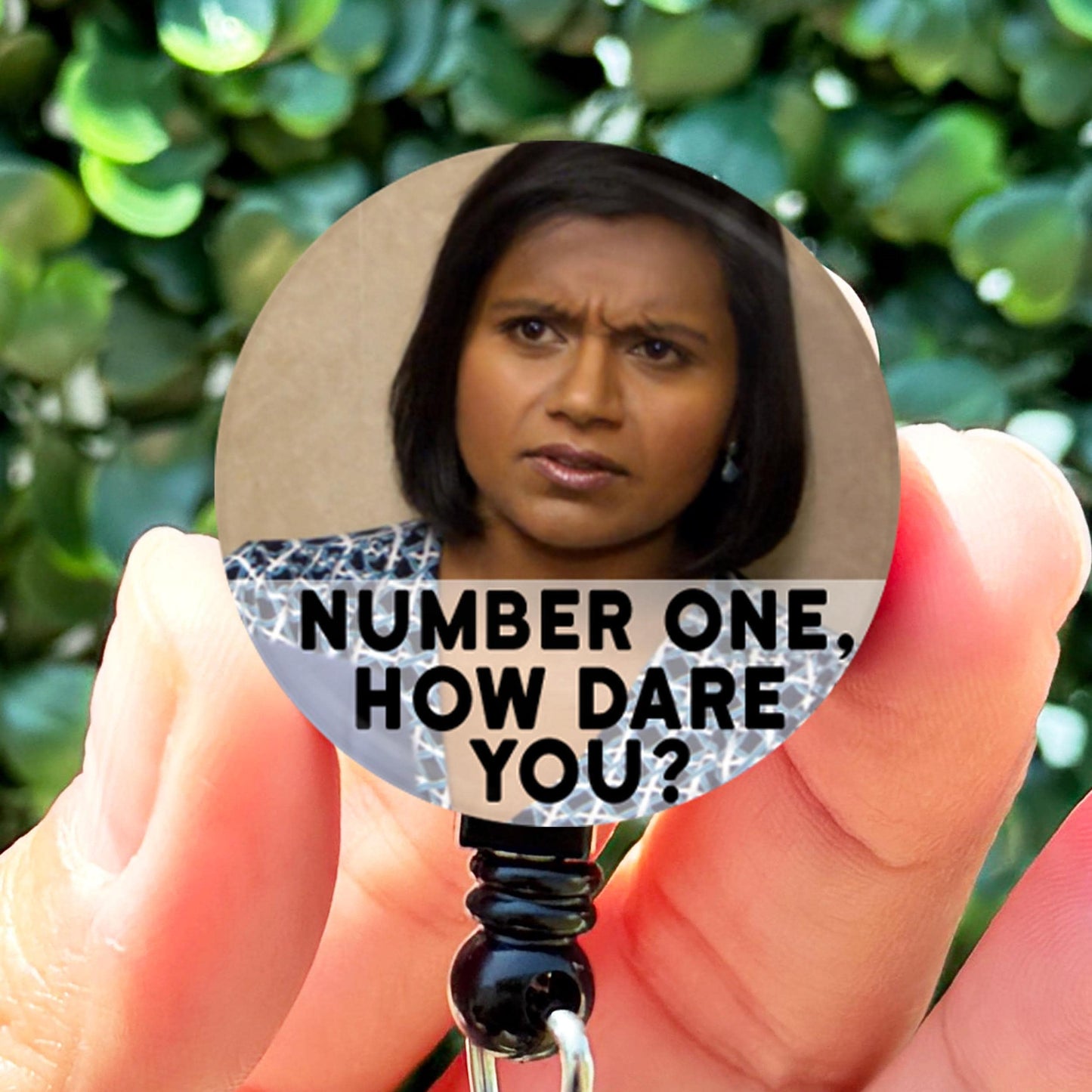 Funny ID Badge Reel  The Office Kelly Kapoor How Dare You  ID Badge Holder