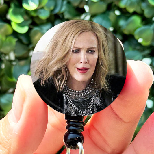 Shitts Creek Moira Rose Messy  Nurse Badge Reel  ID Badge Holder  Nurse Gift  Cute Nurse Badge Hold