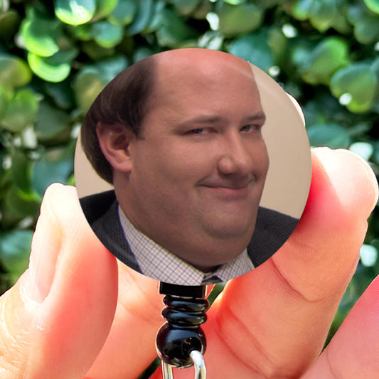 The Office Kevin Funny Face Retractable Badge Reel with Swing Clip and 36 Inch Cord