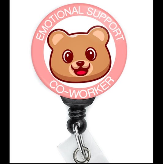 Emotional Support Coworker  Nurse Badge Reel  ID Badge Holder  Nurse Gift  Nurse Badge Holder  ID Holder  Cute