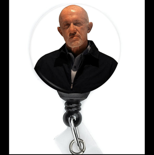 Breaking Bad Better Call Saul Mike Ehrmantraut Retractable Badge Reel with Swing Clip and 36 Inch Cord