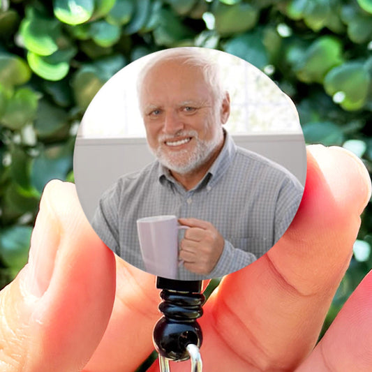 Hide Your Pain Harold Meme Badge Reel  Funny Nurse Badge Reel  ID Badge Holder