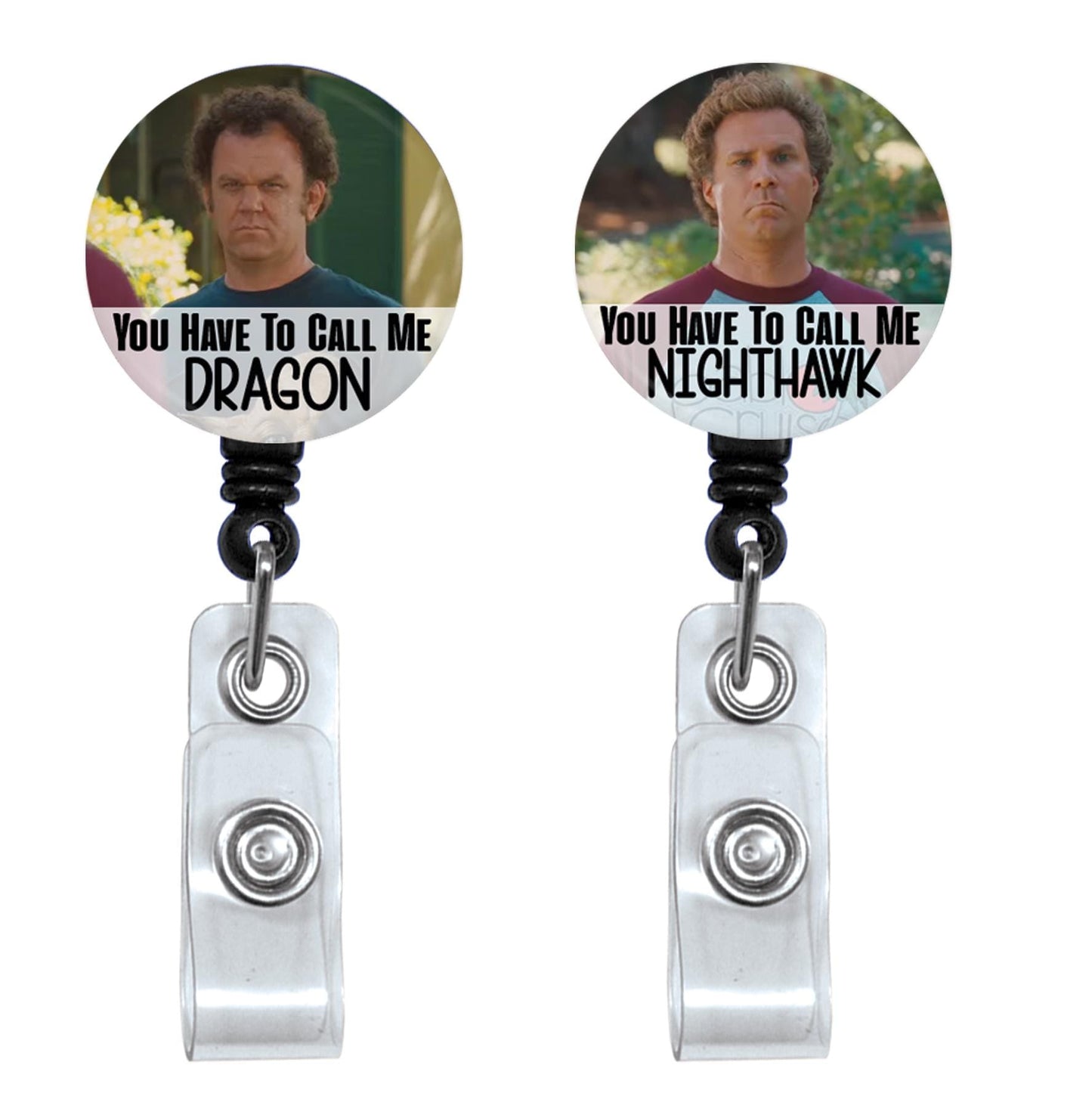 Stepbrothers Nighthawk and Dragon  Nurse Badge Reel  ID Badge Holder  Nurse Gift  Nurse Badge Holder  Cute ID Bad
