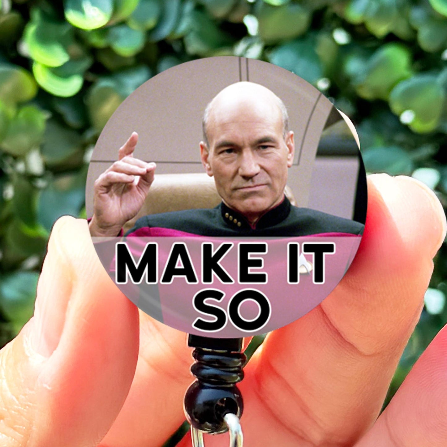 Picard Make It So Meme  Nurse Badge Reel Funny  ID Badge Holder  Nurse Gift  Nurse Badge Holder  ID Holder