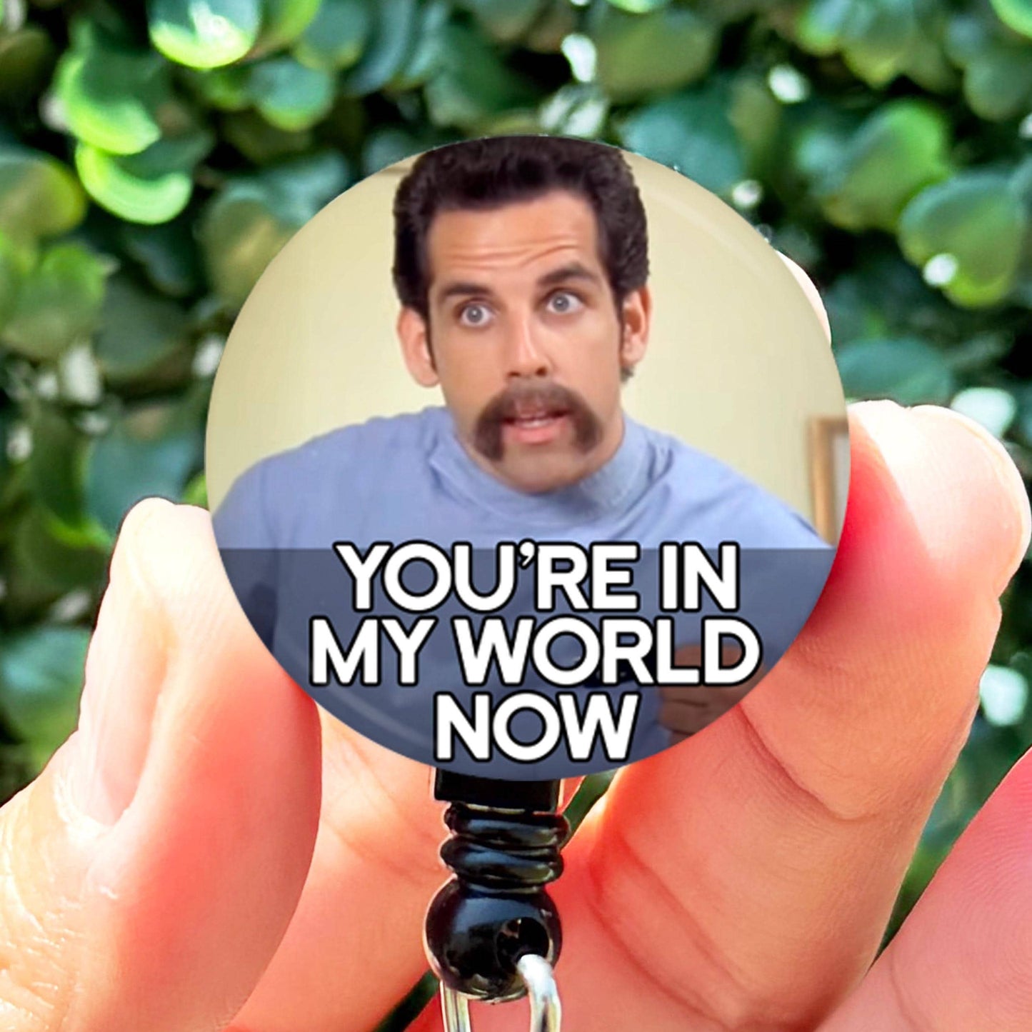 Happy Gilmore Nurse You're In My World Now  Nurse Badge Reel  ID Badge Holder  Nurse Gift  Cute Nurse Badge Holder