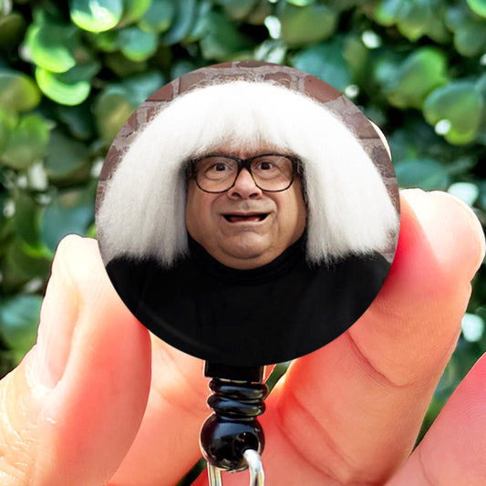 Always Sunny Frank Wig Retractable Badge Reel with Swing Clip and 36 Inch Cord