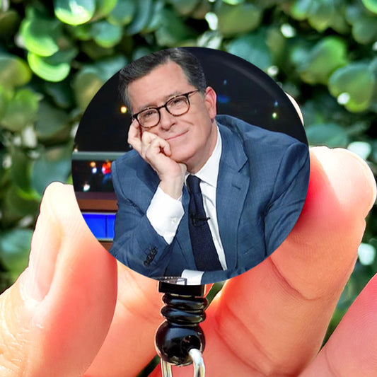 Stephen Colbert The Late Show Really Face  Nurse Badge Reel  ID Badge Holder  Nurse Gift  Nurse Badge Hold