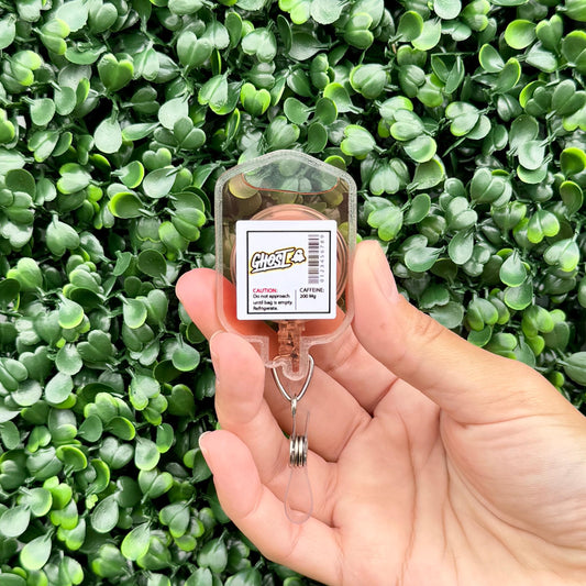 Nurse Badge Reel – Cute Retractable Badge Holder for Nurses and Medical Staff, IV Bag Theme - GHOST