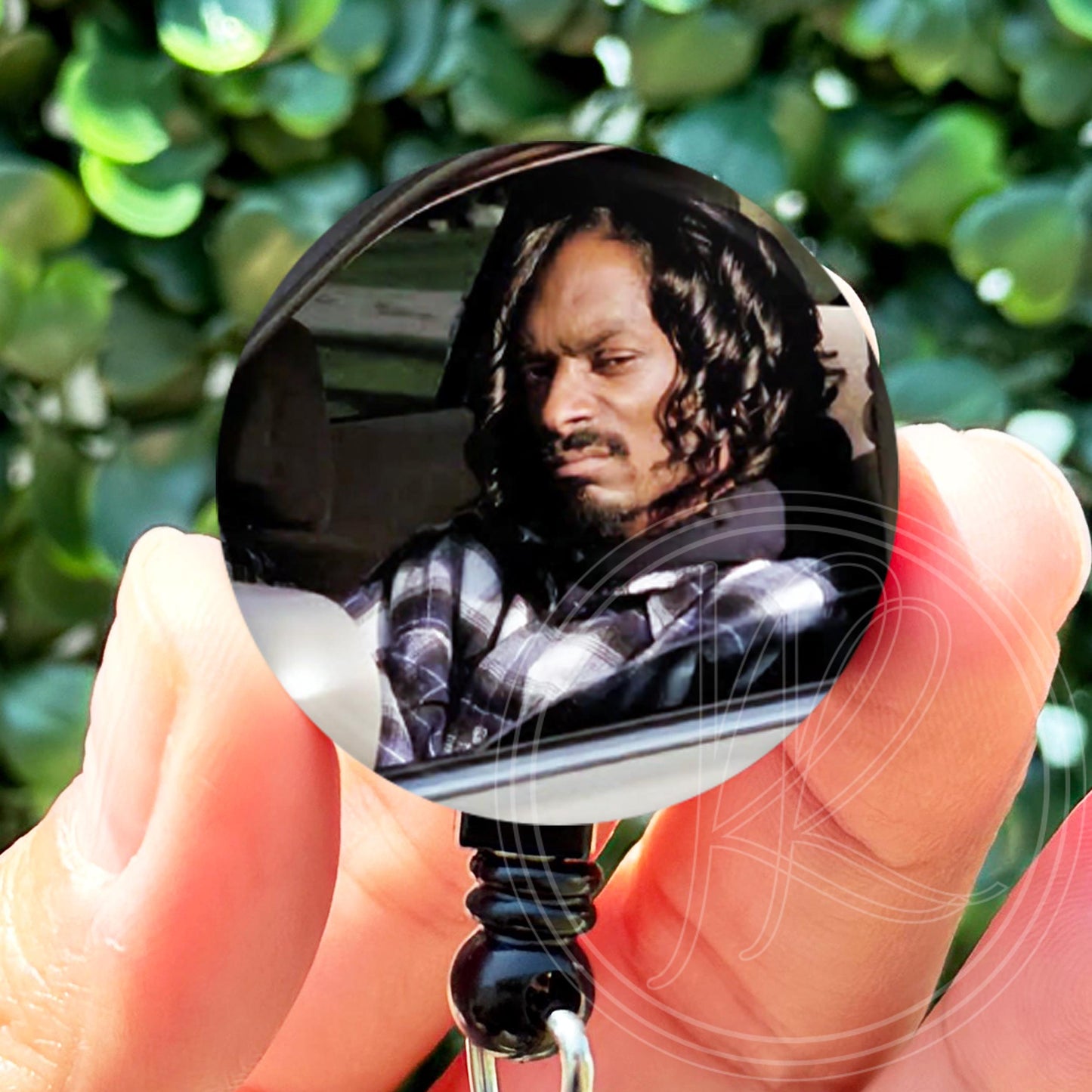 Snoop Dogg Curly Hair Car Meme  Nurse Badge Reel  ID Badge Holder  Nurse Gift  Nurse Badge Holder