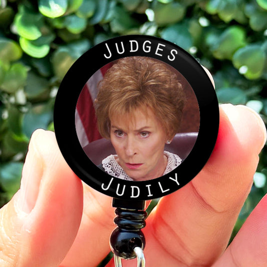 Judge Judy Meme  Nurse Badge Reel Funny  ID Badge Holder  Nurse Gift  Nurse Badge Holder  ID Holder  Cute Badg - ReactionReels