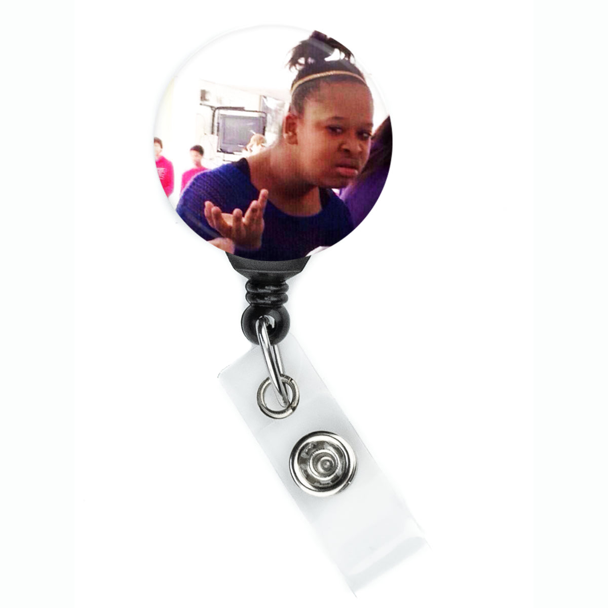 Confused Face Wut Girl Meme Badge Reel - ReactionReels