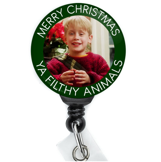 Home Alone Kevin Merry Christmas Ya Filthy Animals Badge Reel - ReactionReels