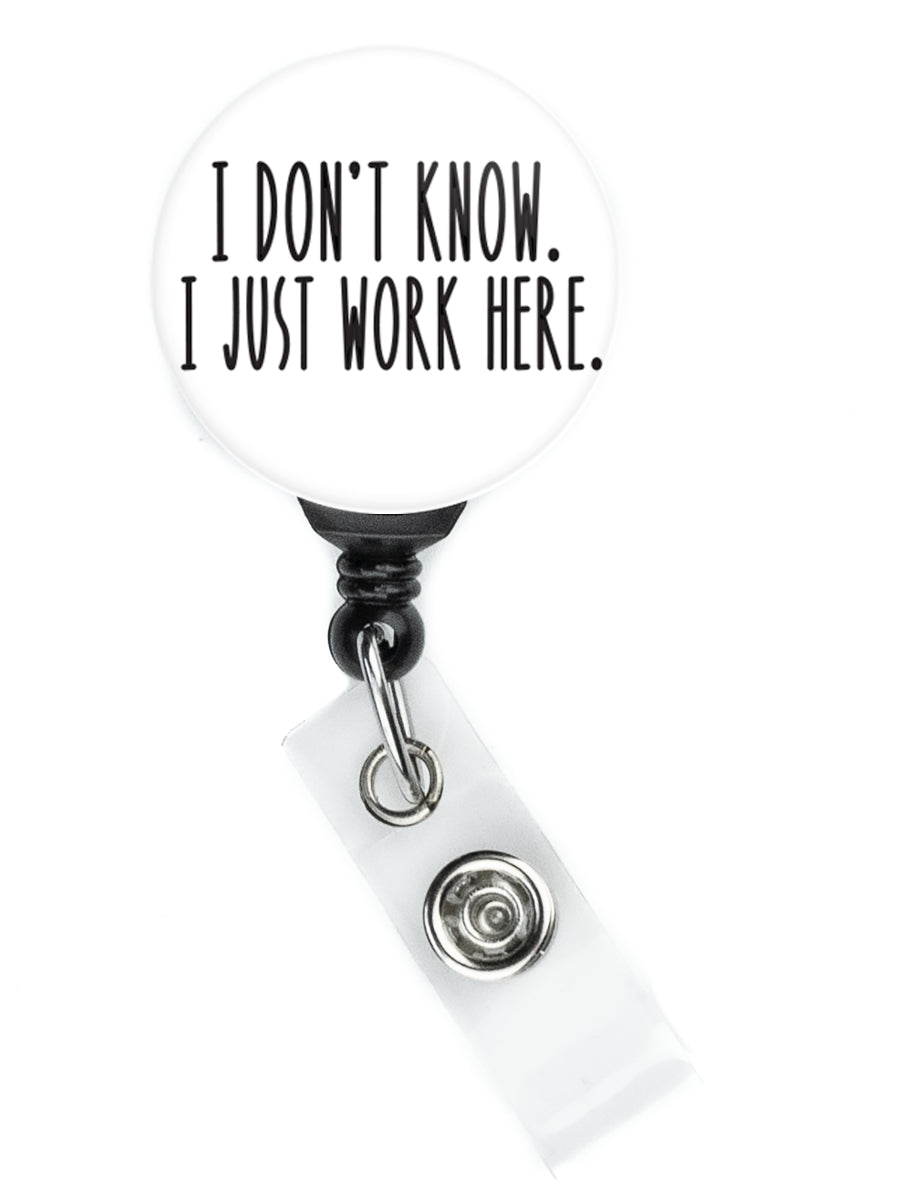 I Don't Know I Just Work Here Badge Reel - ReactionReels