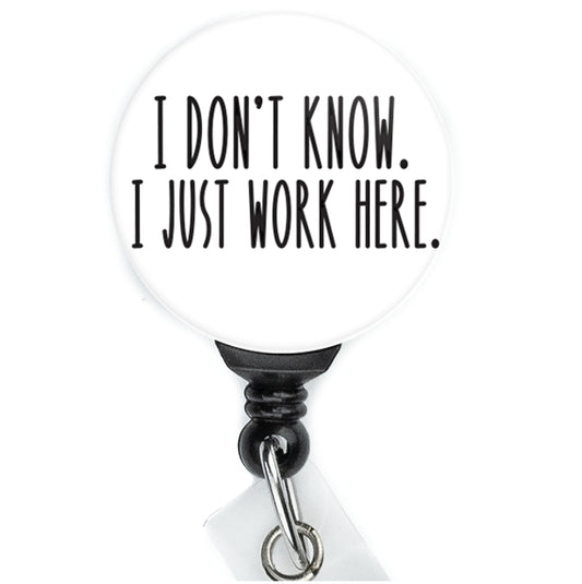 I Don't Know I Just Work Here Badge Reel - ReactionReels