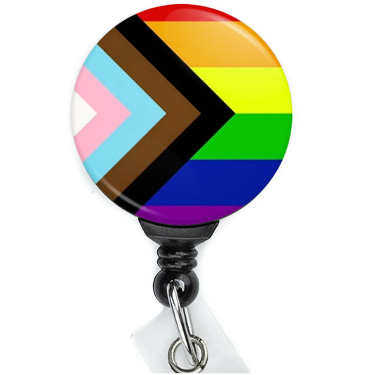 LGBTQ+ Inclusivity Rainbow Flag Pride Badge Reel - ReactionReels