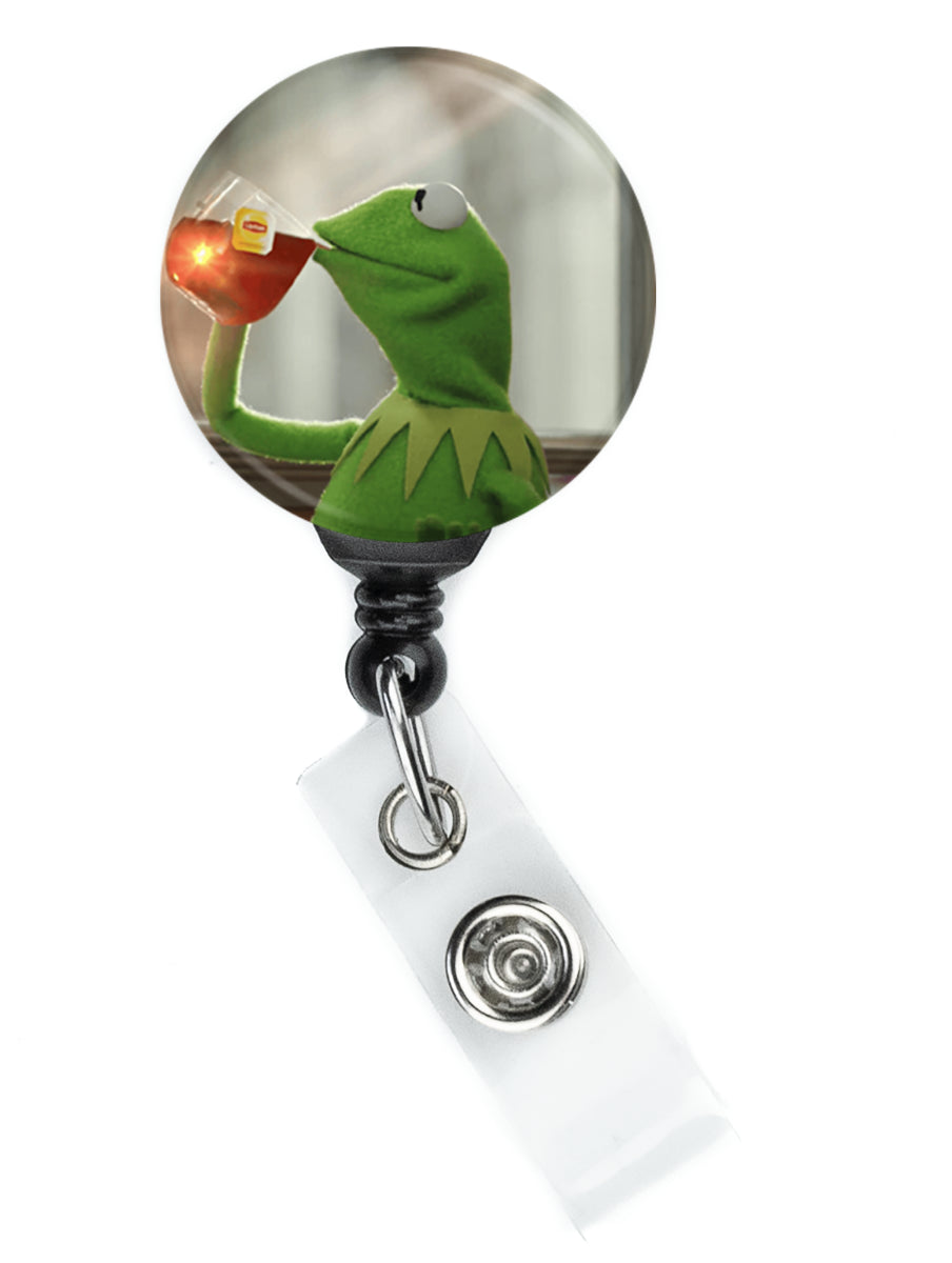 Kermit Frog Tea Meme Badge Reel - ReactionReels