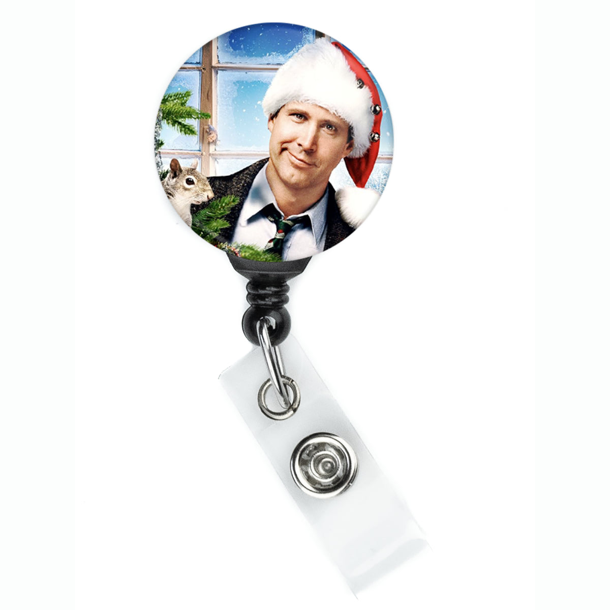 National Lampoon's Christmas Vacation Clark Griswold Santa Badge Reel - ReactionReels