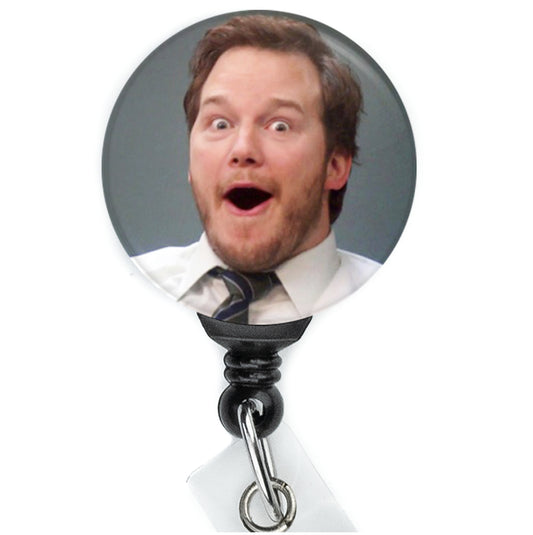 Parks and Rec Andy Dwyer Surprised Meme Badge Reel - ReactionReels